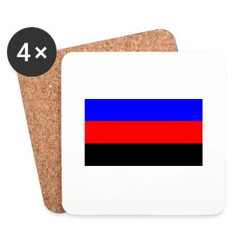 Polyamorous Pride - Coasters (set of 4) - white - Front