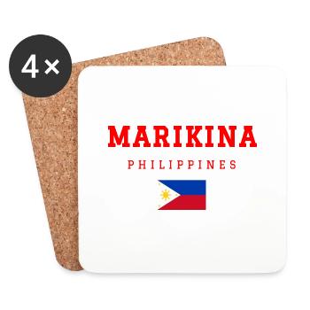 Marikina Philippinen - Untersetzer (4er-Set) - Weiß - Vorne