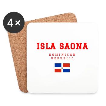 Isla Saona Dominikanischen Republik - Untersetzer (4er-Set) - Weiß - Vorne