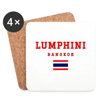 Lumphini Thailand - Untersetzer (4er-Set) - Weiß - Vorne