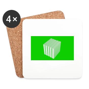 Cube - Coasters (set of 4) - white - Front