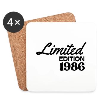 Limited edition 1986 vintage - Coasters (set of 4) - white - Front