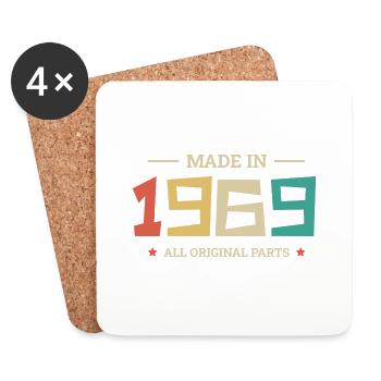 Legendary Since 1969 Original 1969 - Coasters (set of 4) - white - Front