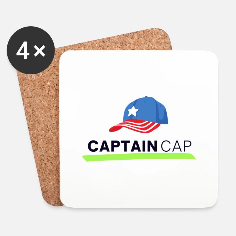 CaptainCap - Untersetzer (4er-Set) - Weiß