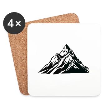 L’appel de la montagne - Dessous de verre (lot de 4) - blanc - Devant