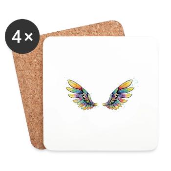 Wing - Coasters (set of 4) - white - Front