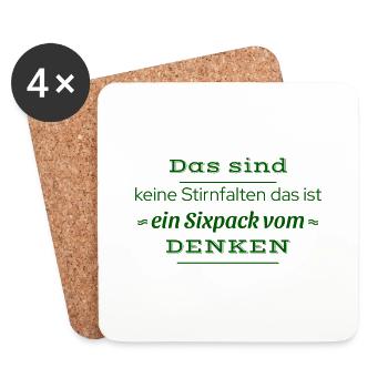 lehrer spruch - Untersetzer (4er-Set) - Weiß - Vorne