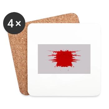 Shard Cube - Coasters (set of 4) - white - Front