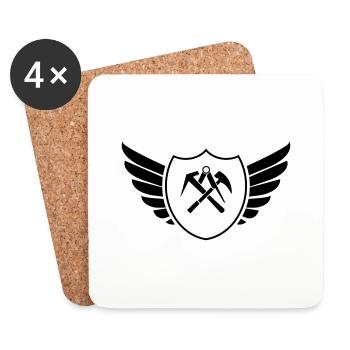 Shield Coat of Arms Roofer - Coasters (set of 4) - white - Front