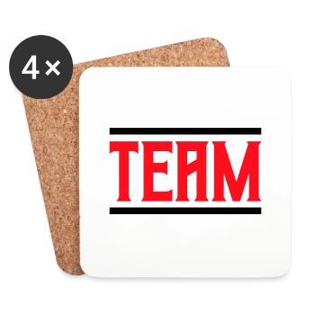 Team 01 - Coasters (set of 4) - white - Front