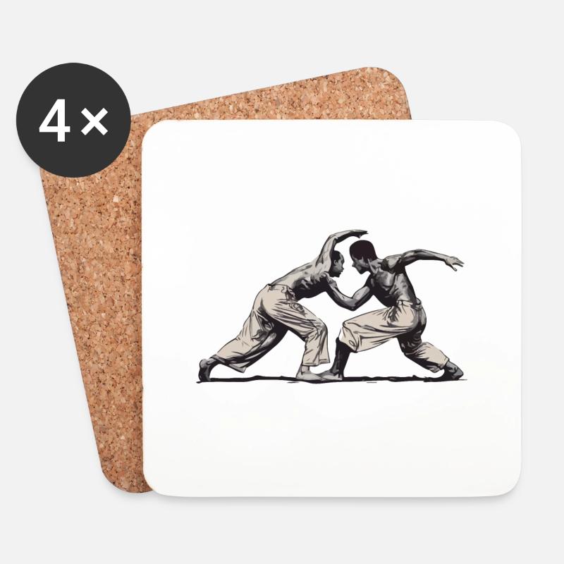 CAPOEIRA - Untersetzer (4er-Set) - Weiß