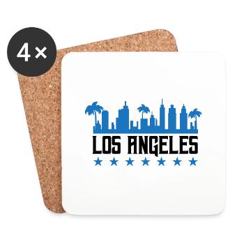 los angeles - Untersetzer (4er-Set) - Weiß - Vorne