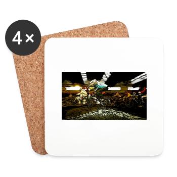 BMX - Coasters (set of 4) - white - Front