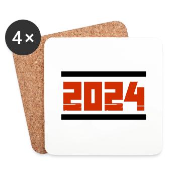 2024 - Coasters (set of 4) - white - Front