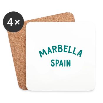 Marbella Spain Spanien Espana - Untersetzer (4er-Set) - Weiß - Vorne