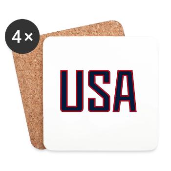 USA 2024 - Coasters (set of 4) - white - Front