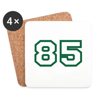 Numéro 85 sport - Dessous de verre (lot de 4) - blanc - Devant