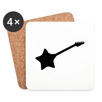 Star Guitar - Coasters (set of 4) - white - Front