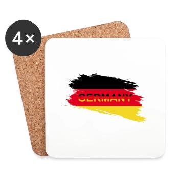 Allemagne - Dessous de verre (lot de 4) - blanc - Devant
