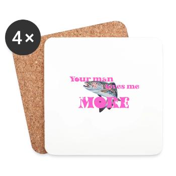 Forelle Pick Me - Untersetzer (4er-Set) - Weiß - Vorne