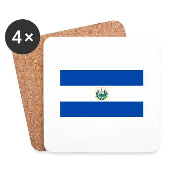 El Salvador - Coasters (set of 4) - white - Front