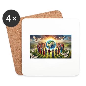 All Cultures - Coasters (set of 4) - white - Front
