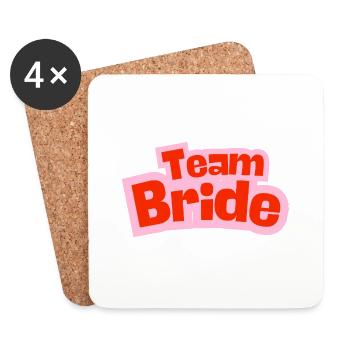 Équipe Bride - Dessous de verre (lot de 4) - blanc - Devant