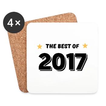 Merw Das Beste von 2017 - Untersetzer (4er-Set) - Weiß - Vorne