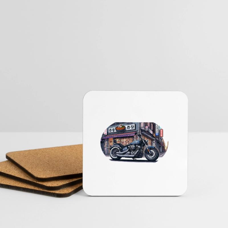 鉄鬼 Tekki Chopper Untersetzer (4er-Set)