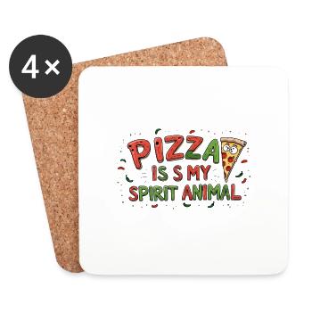 Food lover - Untersetzer (4er-Set) - Weiß - Vorne
