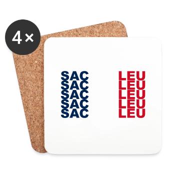 Sacrebleu - Dessous de verre (lot de 4) - blanc - Devant
