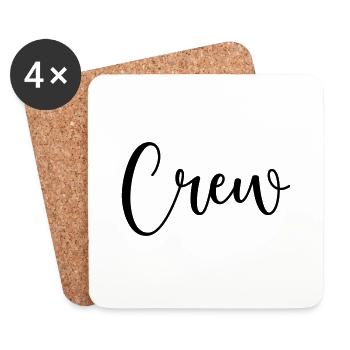 Crew 1 - Coasters (set of 4) - white - Front