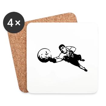 le gardien - Dessous de verre (lot de 4) - blanc - Devant