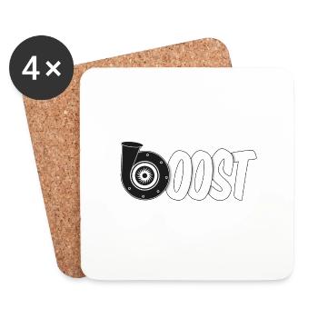 Turbolader Boost - Untersetzer (4er-Set) - Weiß - Vorne