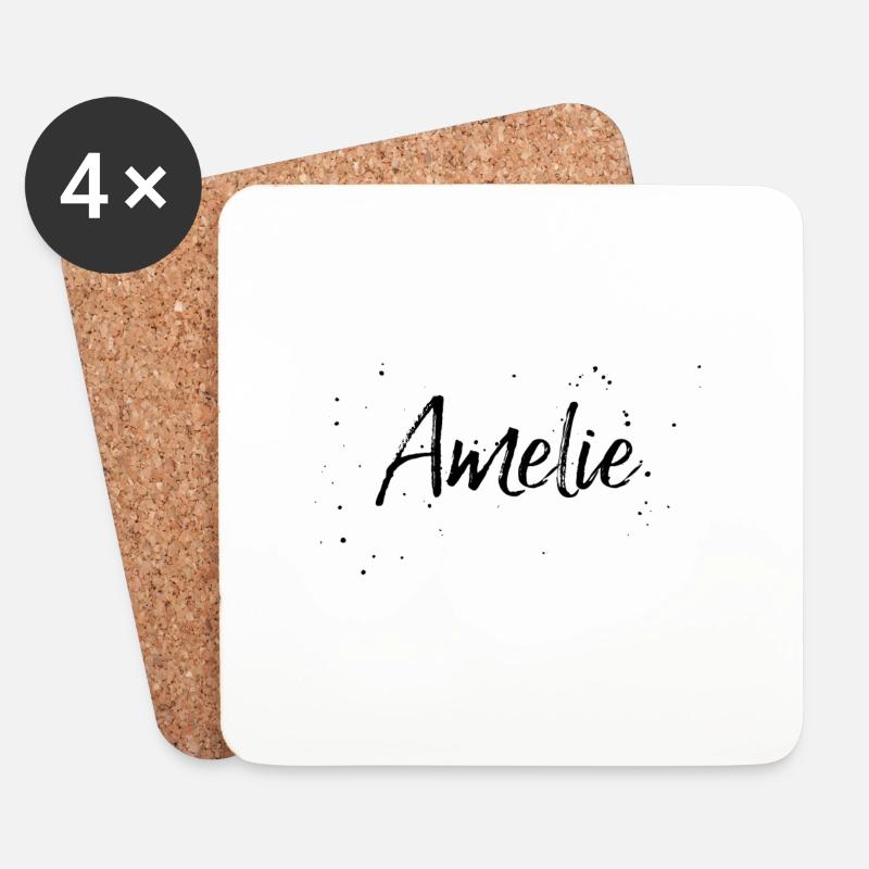Amelie - Untersetzer (4er-Set) - Weiß