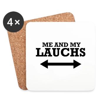 Me and my lauchs - Untersetzer (4er-Set) - Weiß - Vorne