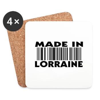 Made in LORRAINE (1c) - Untersetzer (4er-Set) - Weiß - Vorne