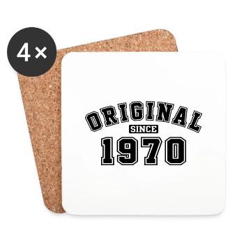 Original Since 1970 College Style - Coasters (set of 4) - white - Front