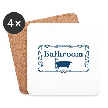 bath bath bathtub bathtub shower shower7 - Coasters (set of 4) - white - Front