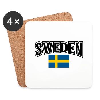 Schweden - Untersetzer (4er-Set) - Weiß - Vorne