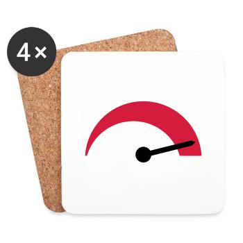 tacho__f2 - Coasters (set of 4) - white - Front