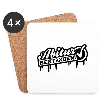 abitur_bestanden_ya1 - Coasters (set of 4) - white - Front