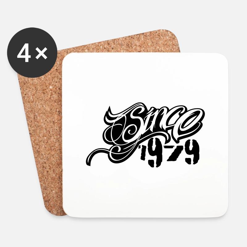 since 1979 - Coasters (set of 4) - white