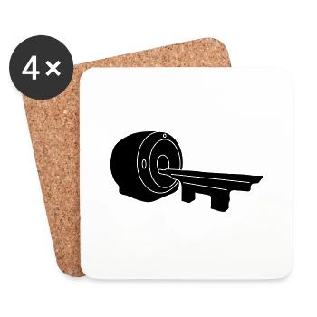 resonance magnetic_m1 - Coasters (set of 4) - white - Front