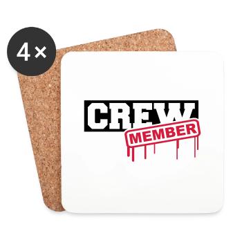 Crew Member - Coasters (set of 4) - white - Front