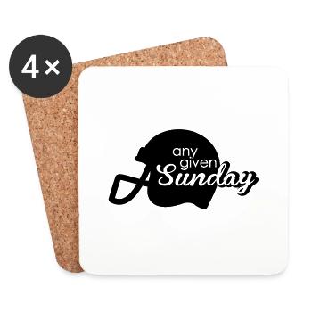 Any given Sunday - Untersetzer (4er-Set) - Weiß - Vorne