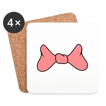 Bow - Coasters (set of 4) - white - Front