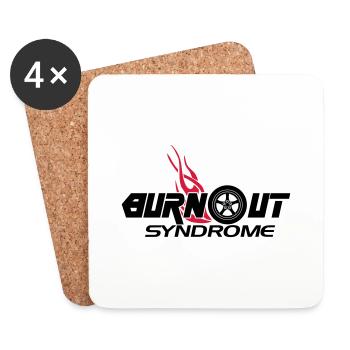 Burnout syndrome - Untersetzer (4er-Set) - Weiß - Vorne