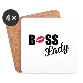 Boss Lady - Coasters (set of 4) - white - Front