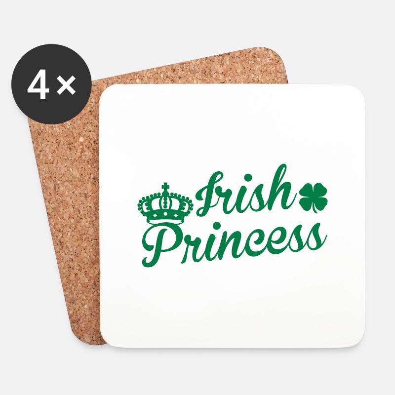 Irish Princess - Untersetzer (4er-Set) - Weiß
